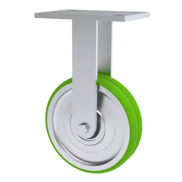 10x2 Swivel on Swivel Rigid Caster W/ TWERGO Wheel