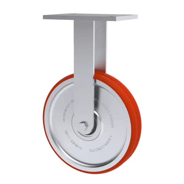 10x2 T/R Polyurethane Rigid Caster W/ TWERGO Wheel