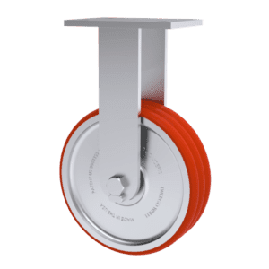 10x3 T/R Polyurethane Rigid Caster W/ TWERGO Wheel