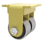 10x4 Dual Wheel Forged Steel Rigid Caster