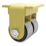 Dual Wheel H.D. Forged Steel Rigid Caster