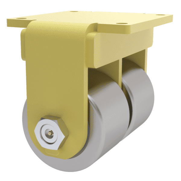 12x4 Dual Wheel Ductile Iron Rigid Caster