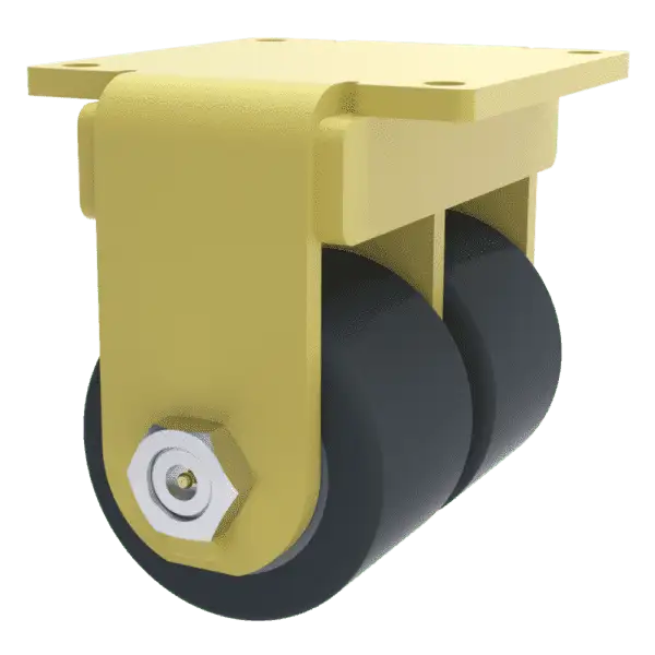 10x3 Dual Wheel H.D. T/R-95 Polyurethane Rigid Caster