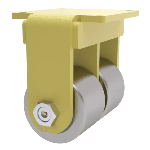 12x4 Dual Wheel Ductile Iron Rigid Caster