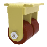 10×3 Dual Wheel H.D. Standard Polyurethane Rigid Caster
