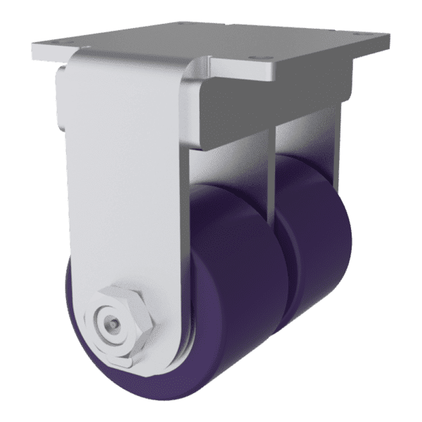 10x5 Dual Wheel H.D. HPPT Polyurethane Rigid Caster