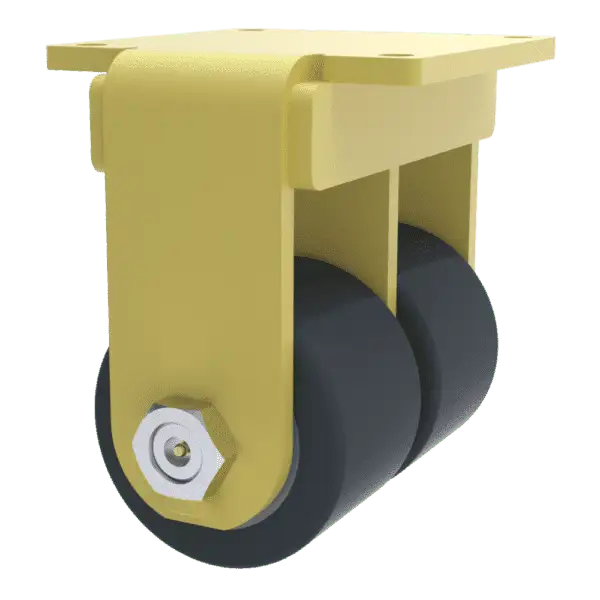 10×3 Dual Wheel H.D. T/R-95 Polyurethane Rigid Caster