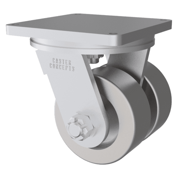 12x5 Dual Wheel Ductile Iron Swivel Caster